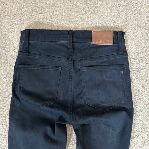 Madewell 9" High-Rise Skinny Jeans in Lunar Black Mid Rise Cotton Modal Size 25 - Picture 5 of 9